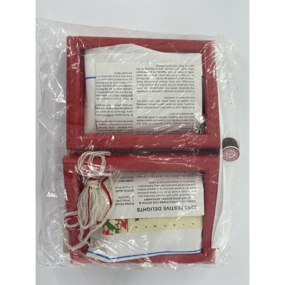 Vintage Creative Circle #2253 Festive Delights Christmas Crewel Embroidery Kit - Picture 6 of 6